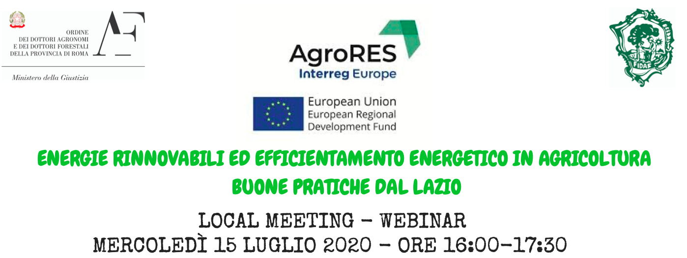 Energie rinnovabili ed efficientamento energetico in agricoltura: buone pratiche dal Lazio